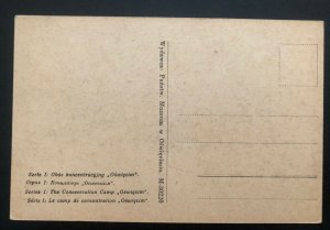 Mint Poland Postcard RPPC Concentration Camp Auschwitz Executions Court 