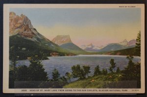 Glacier National Park, MT - Head of S. Mary Lake from Going-to-the-sun Chalets