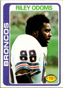 1978 Topps Football Card Riley Odoms Denver Broncos sk7086