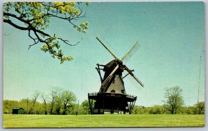 Batavia and Geneva Illinois 1960s Postcard Windmill Fabian Park