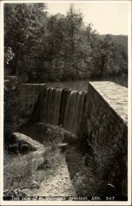 Blanchard Springs Arkansas AR Dam Real Photo RPPC Vintage Postcard