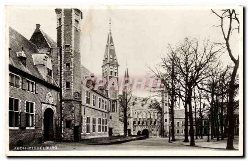 Postcard Old Abdij Middelburg