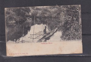 FIJI, TAMAVUA RIVER, c1910 ppc., unused, spots.