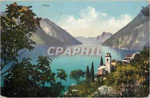 Postcard Old Oria Lago di Lugano