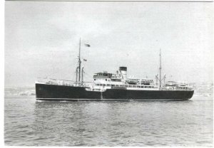 Postcard Ship Citta Di Alessandria Tirrenia Societa Di Navigazione Napoli