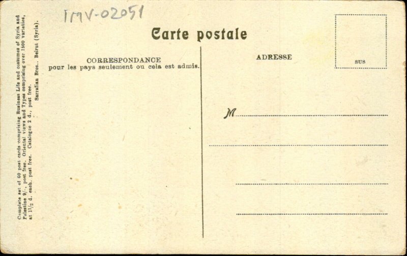 IMV02051 types de syrie femmes de ramallah types folklore costume syria