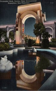 California San Francisco Golden Gate International Expo Triumphal Arch 1940