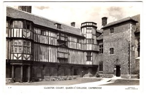 Real Photo, Cloister Court, Queens' College, Cambridge, England, Used 1960