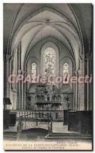 Postcard Old Surroundings ferte sous Jouarre (S & M) Interior of the Church o...