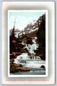 Giants Steps, Paradise Valley, Canadian Rockies Alberta Canada, Antique Postcard