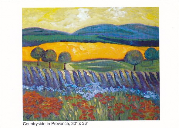 Countryside In Provence Lauren Schnarr Omega Custom Framing and Gallery Vanco...