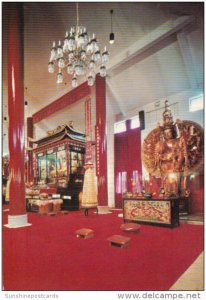 Canada Interior Of Main Gracious Hall International Buddhist Society Ruchmond...