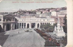 Italy Genova Piazza Acquaverde e nuova Stazione Principe