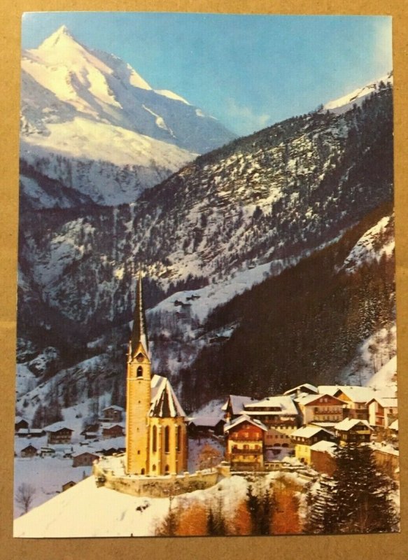 UNUSED POSTCARD - HEILIGENBLUT AND MT. GROSSGLOCKNER, CARINTHIA, AUSTRIA