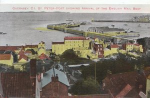 Channel Islands Postcard - Guernsey - St Peter Port - Mail Boat - Ref  939A