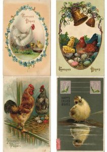 EASTER LOT OF EMBOSSED, ARTIST SIGNED 400 CPA Pre-1930 w. BETTER, PART 3.(L3114)