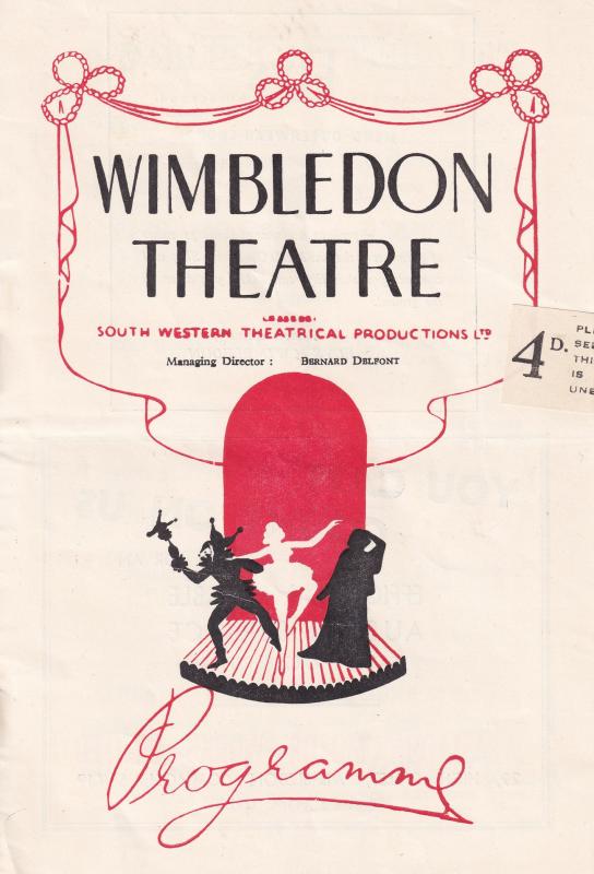 Hogarth BBC Circus Puppet Show Antique Wimbledon Theatre Programme