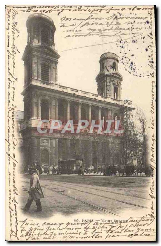 Postcard Old Paris Saint Sulpice