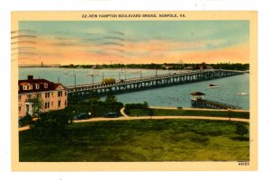 VA - Norfolk. New Hampton Boulevard Bridge