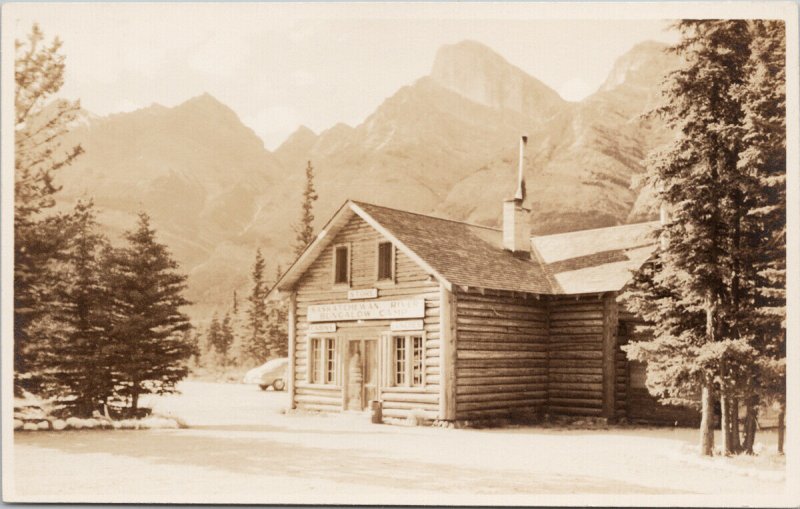 Byron Harmon Saskatchewan River Bungalow Camp Alberta RPPC Postcard H18