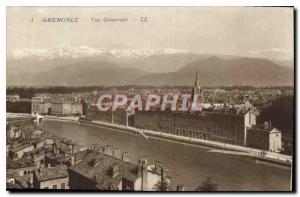 Old Postcard Grenoble General view