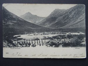 Scotland Arran GLEN SANNOX c1903 UB Postcard to Harry Welch of Lewick Shetland