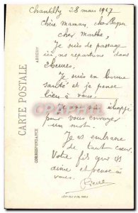 Old Postcard Chantilly Entree du Chateau