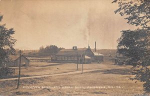 Andover Maine Elliott and Barlett Spool Mill Real Photo Vintage Postcard AA84249