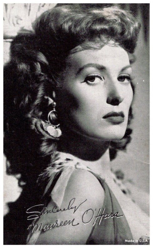 Maureen O'Hara    , Exhibit Card