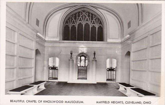 Ohio Cleveland Beautiful Chapel Of Knollwood Mausoleum Mayfield Heights Real ...