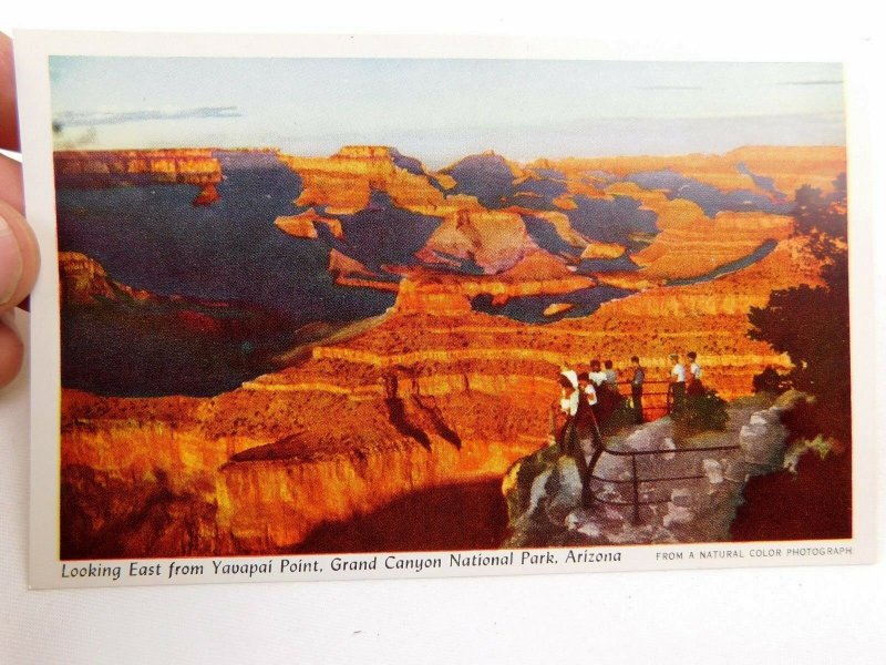 Vintage Yavapai Observation Station, Canyon Village Fred Harvey Postcard P30