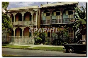 Old Postcard Lovely antebellum homes typical Residences of the Vieux Carre Ne...