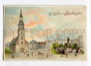 3074132 GERMANY Gruss aus Berlin OLD hold to light PC 1901 year