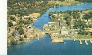 Postcard  Aerial View of Woldeboro, N.H., Summer Resort Town.    R4