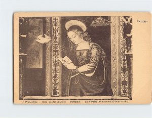 Postcard The Virgin of the Annunciation By Pinturicchio, Pinacoteca, Italy