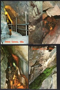 Lot of 5 Ohio BELLEVUE Seneca Caverns  - Chrome