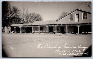 K37/ Old Albuquerque New Mexico RPPC Postcard c40s Las Placita Hotel 62