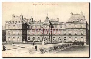 Old Postcard Paris Luxembourg Palace