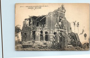 M-26723 The town hall after the war Ablain-Saint-Nazaire France