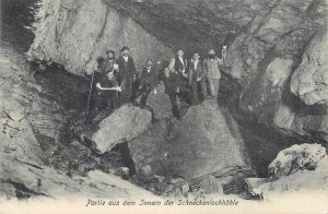 Speleology cave interior Schneckenlochhohle Austria 1907