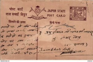 Jaipur Postal Stationery to Sambhar Lake