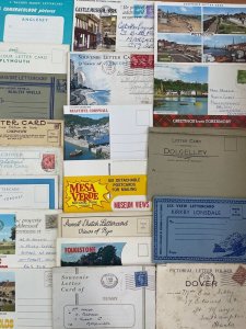 Bulk lot 55 british multi views leporello letter cards England / Great Britain 