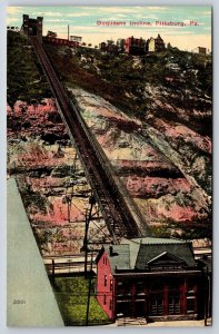 Pittsburgh Pennsylvania~Duquesne Incline Looking Up~c1910 Postcard