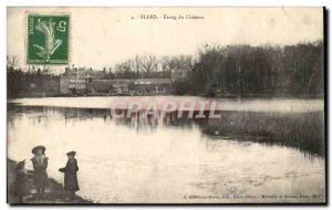 Postcard Flers Old Pond Chateau Children