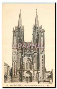 Old Postcard Coutances La Cathedrale
