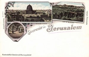 israel palestine, JERUSALEM, Al-Aqsa Mosque, View of Bethlehem (1899) Postcard