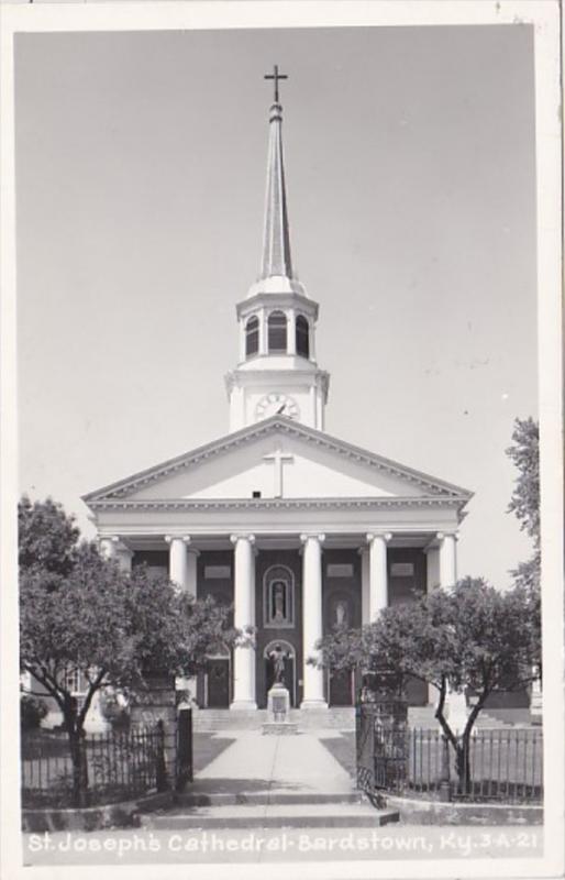 Kentucky Bardstown St Joseph's Cathedral Real Photo