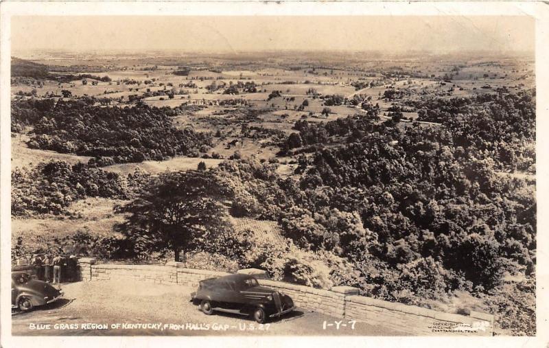 Kentucky Ky Postcard 1941 HALL'S GAP Real Photo RPPC Blue Grass Region