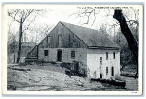 c1920 Exterior View Old Mill Washington Crossing Park Pennsylvania PA Postcard