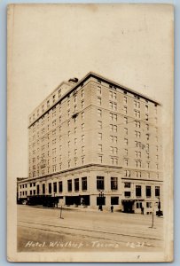 1927 Hotel Winthrop Building Tacoma Washington WA RPPC Photo Vintage Postcard